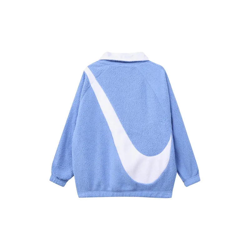 Nike Velvet Jackets Women's Blue-1