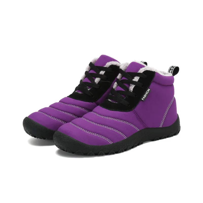 Leyang Mid Top Outdoor Shoes Unisex Purple-2