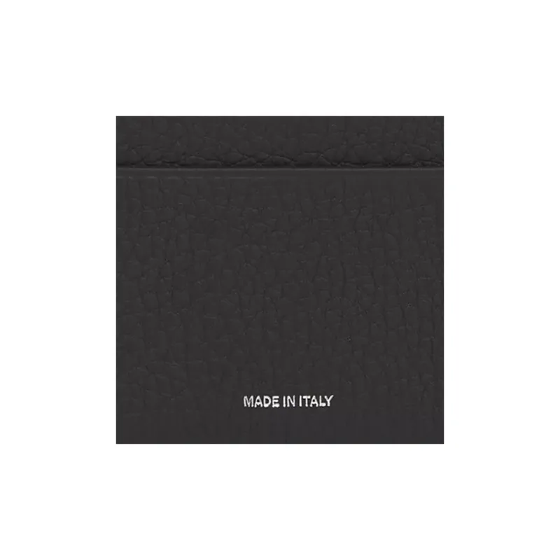 Burberry Leather Card Clip Money Clip Card Holder Men's Black-5