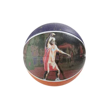 SPALDING Rubber Basketball Orange Blue Size 7 Training Unisex