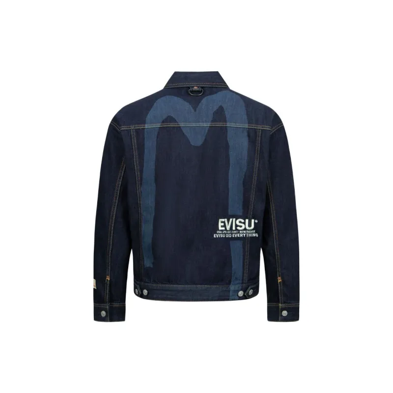 EVISU Denim Jackets Men Denim Blue-1