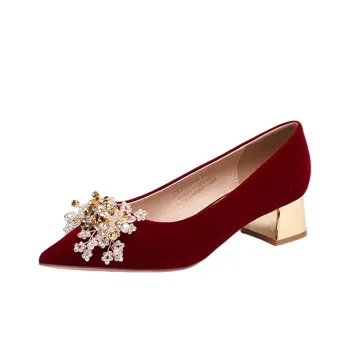 SANTA BARBARA POLO & RACQUET CLUB Casual Single Shoes 5.5cm Women's Red