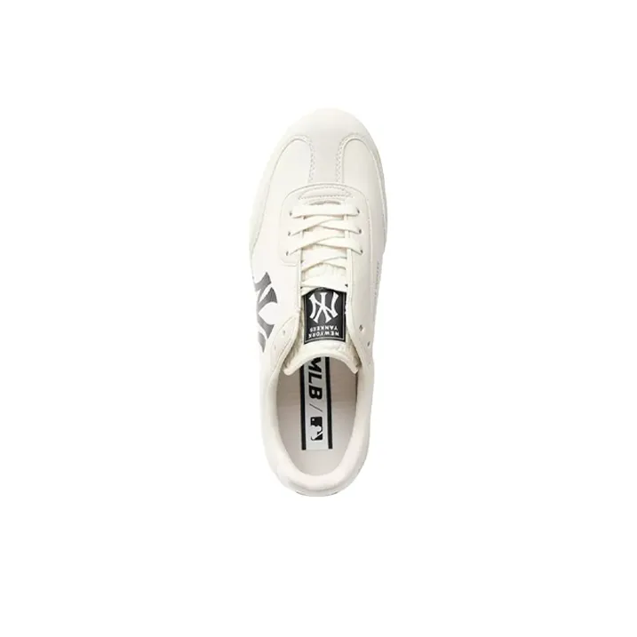 MLB Squeeze German Army Trainers Slip Resistant Cushioning Wear Resistant Low Top Skateboard Shoes Unisex Ivory White-3