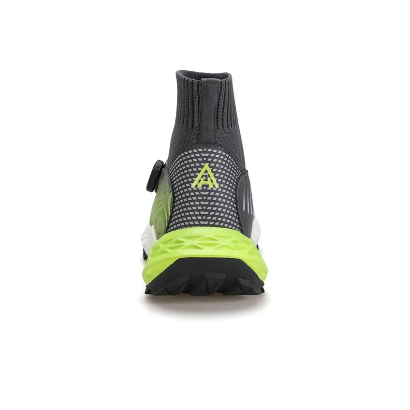 HUMTTO High Top Outdoor Shoes Men's Gray Fruit Green-2