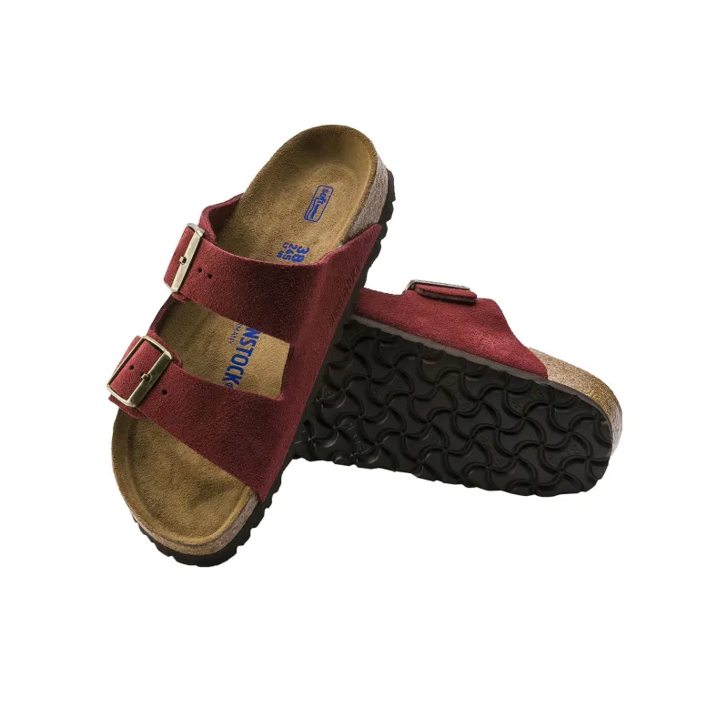 Birkenstock Arizona Soft Footbed Slide Slippers Unisex Red-3