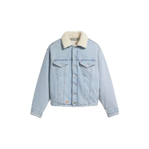 ERL X Levi's Sherpa Trucker Denim Jacket