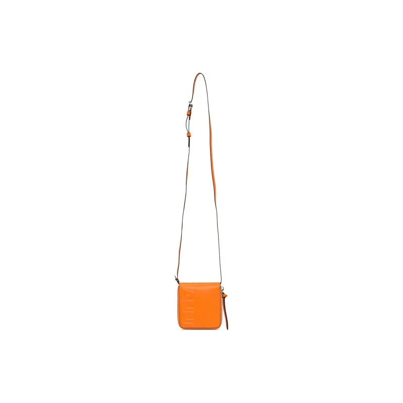 GANNI Recycled Leather Wallet Women's Orange-3