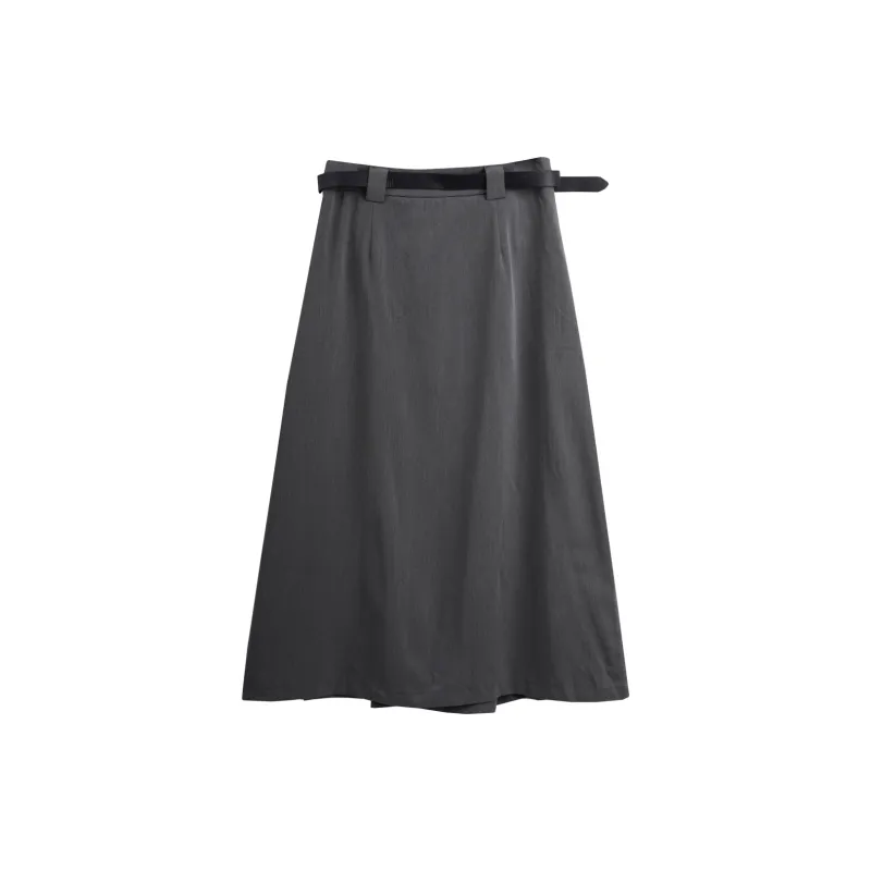 Olrain Skirt Spring Model Women's Gray-1