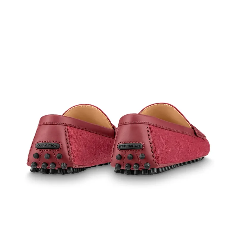 LOUIS VUITTON Hockenheim Beanie Shoes Men's Red-3
