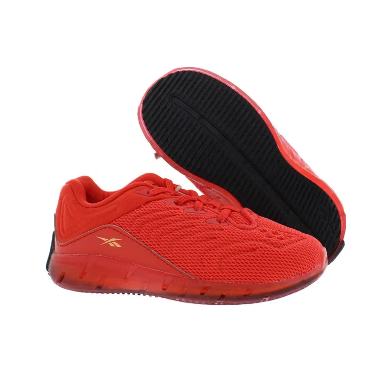 Reebok Zig KINETICA Cushioning Wear Resistant Low Top Casual Shoes Men's Red-3