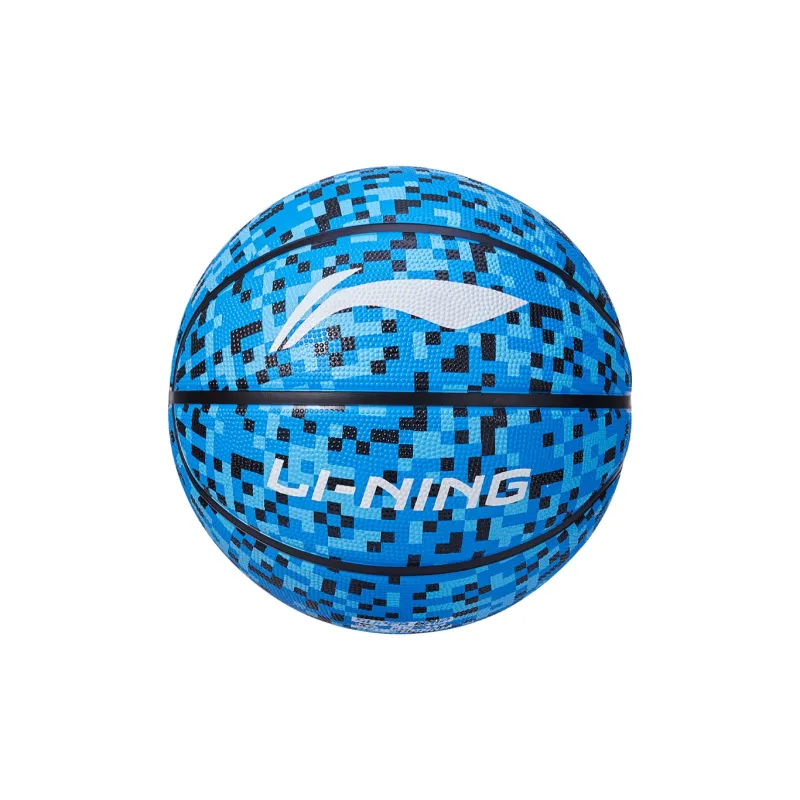 LiNing CBA Collection Rubber Basketball Blue Size 5 Training Match-1