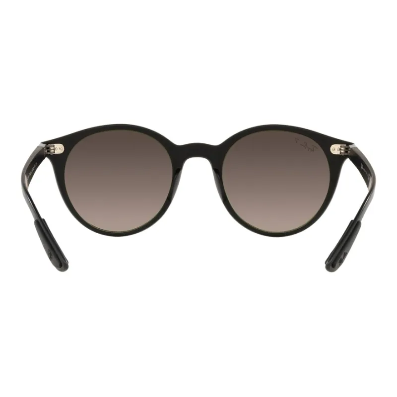 RayBan Round Sunglasses Unisex Black-3