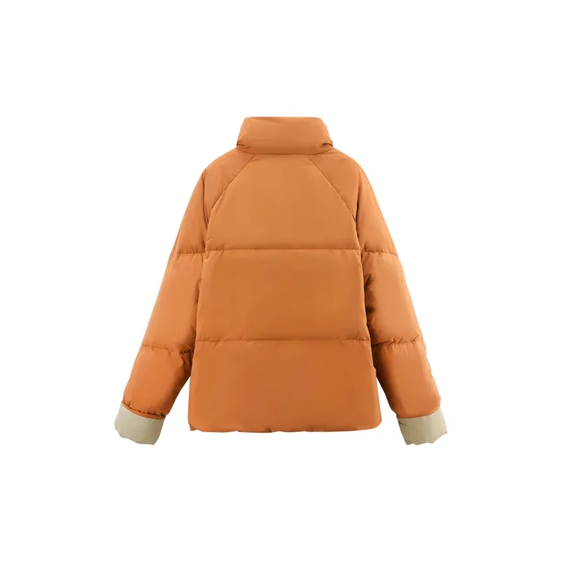 A Paradise For Awakening Down Jacket Women's Pumpkin-1