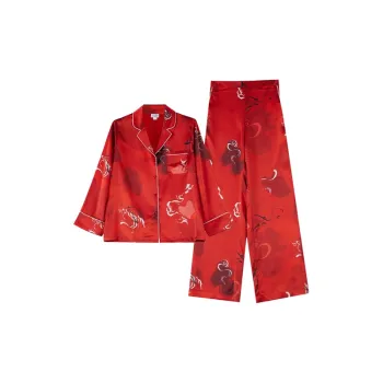 SILKISS Pajama Set Women's China Red
