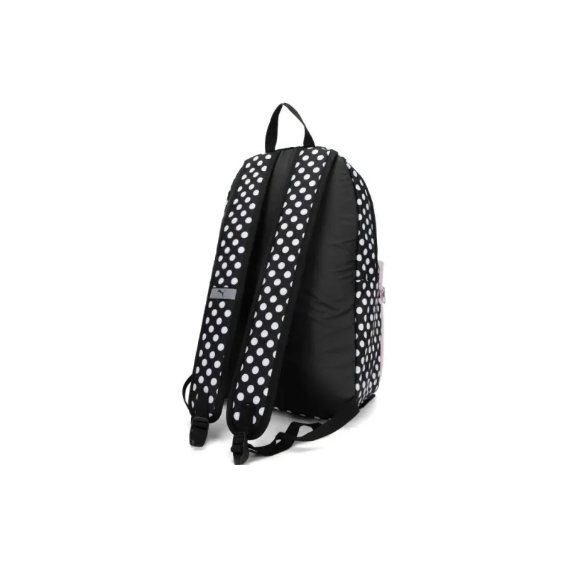 PUMA Fabric Backpack Regular Unisex Black & White & Pink-2