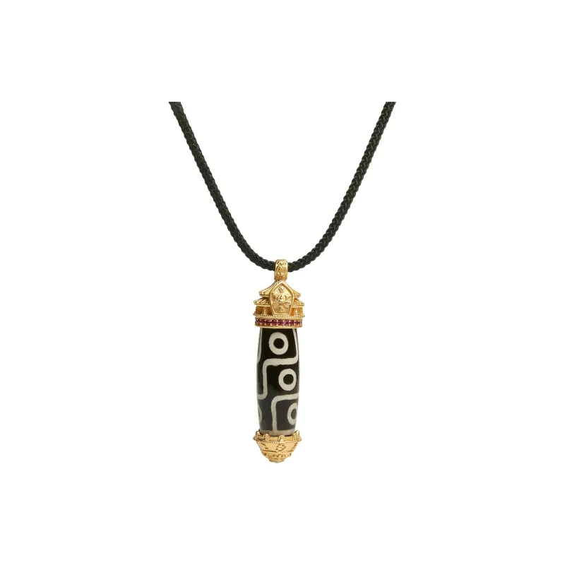 Artisan Lock Heart Jade Agate Jade Necklaces Unisex-0