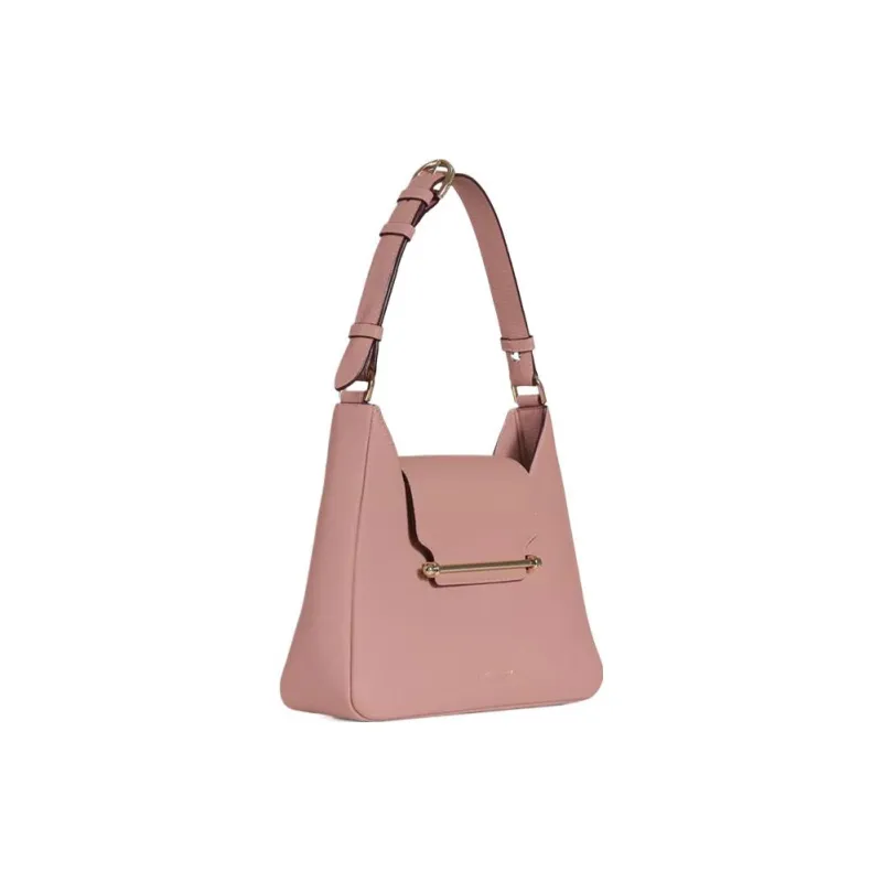 Strathberry Cow Leather Shoulder Bag Crossbody Bag Medium Size Women's Rose Pink-1