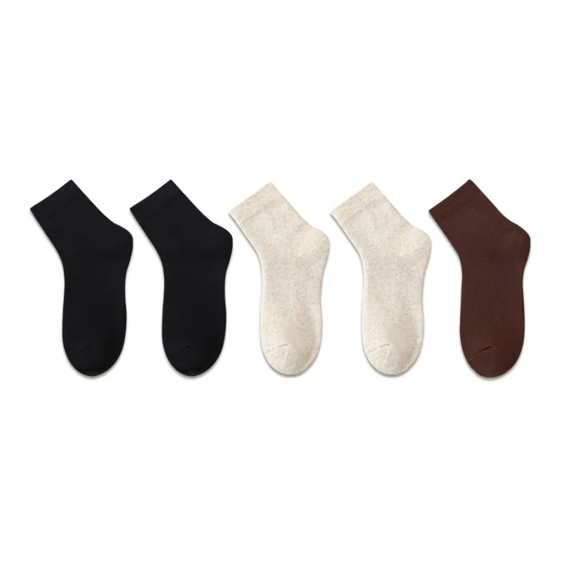 MIIOW Mid Calf Socks Women's 5 Pack-15