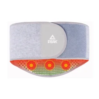 PEAK Back Support Braces Thermal Protective Self Heating Gray Polyester Unisex