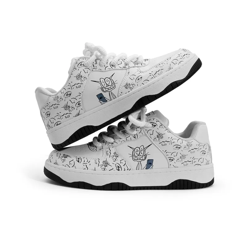 LAZY BONS Anti Slip Wear Resistant Low Top Skateboard Shoes Unisex-3