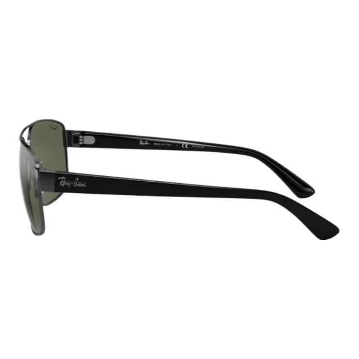 RayBan Rectangular Sunglasses Unisex Black-3