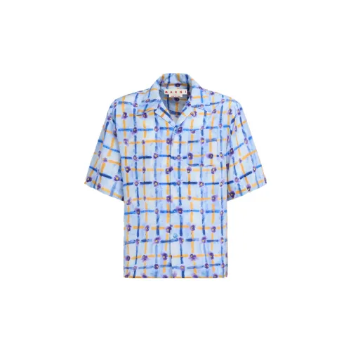 MARNI Shirts Men Blue