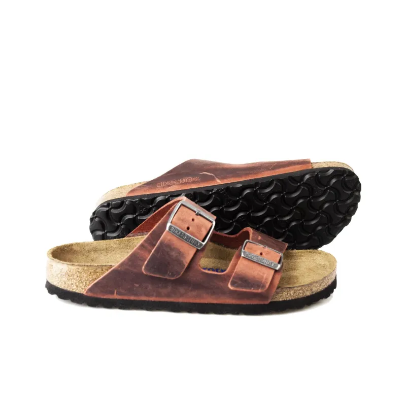 Birkenstock Arizona Slide Slippers Women's Earth Red-3