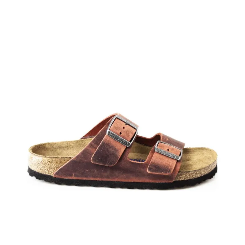 Birkenstock Arizona Slide Slippers Women's Earth Red-1