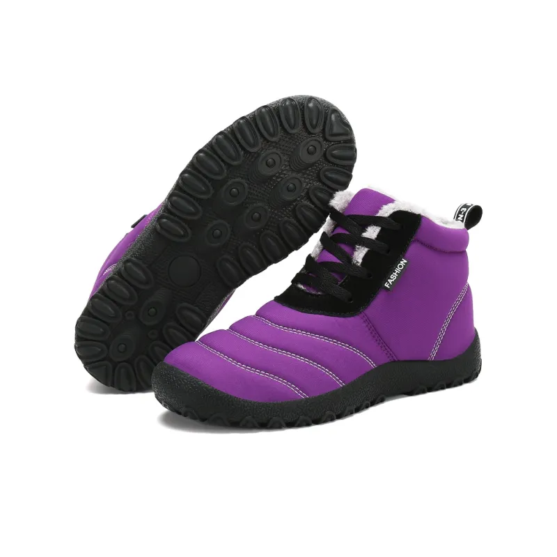 Leyang Mid Top Outdoor Shoes Unisex Purple-3
