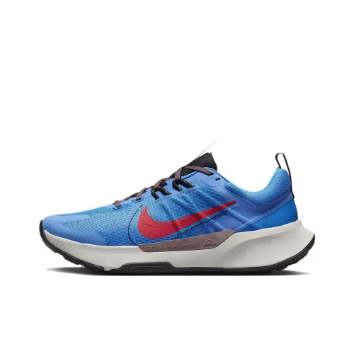 Nike Juniper Trail Running Shoes Men Low-Top Blue/Red