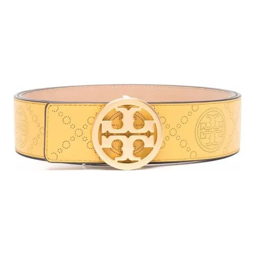 TORY BURCH Monogram Leather Buckle Belt