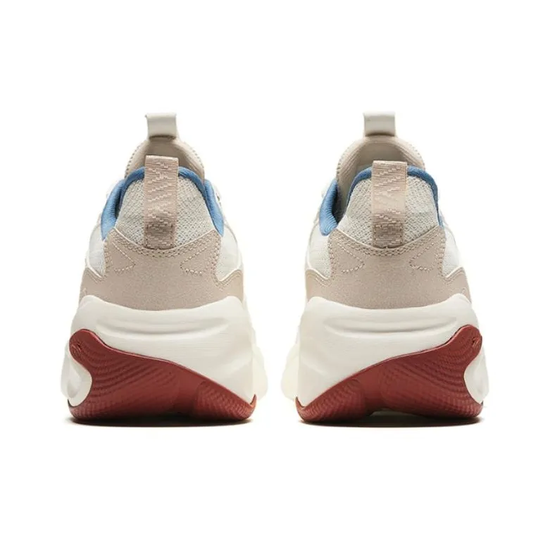 Anta Cushioning Wear Resistant Low Top Casual Shoes Men's White Gray-3