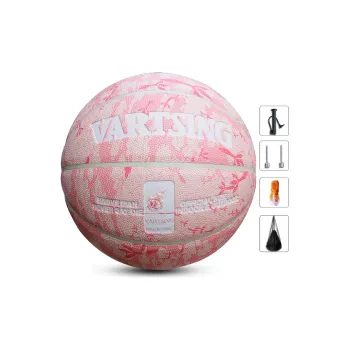 Vartsing PU Basketball Wear Resistant Confession Pink 7/6 Size Training Match Unisex