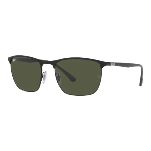 RayBan Metal Square Sunglasses Unisex Black