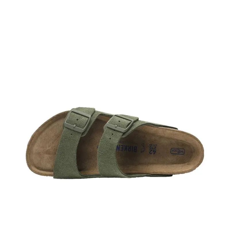 Birkenstock Arizona Slide Slippers Men's Green Regular-2