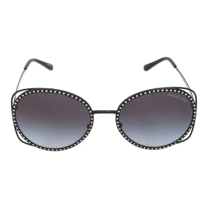 MICHAEL KORS Metal Round Sunglasses Women's Black-1