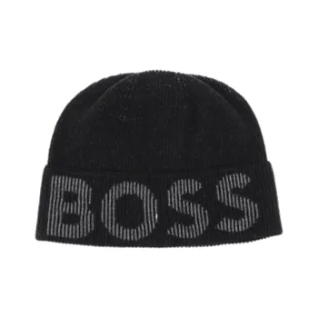 HUGO BOSS Logo print Beanie