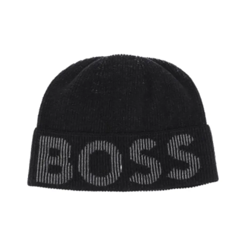 HUGO BOSS Logo print Beanie-0