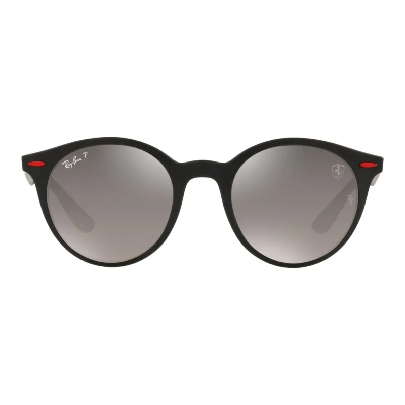 RayBan Round Sunglasses Unisex Black-0