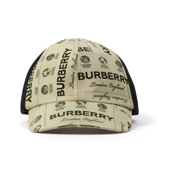 Burberry Polyamide, Cotton Polyester Baseball Caps Kids' Green