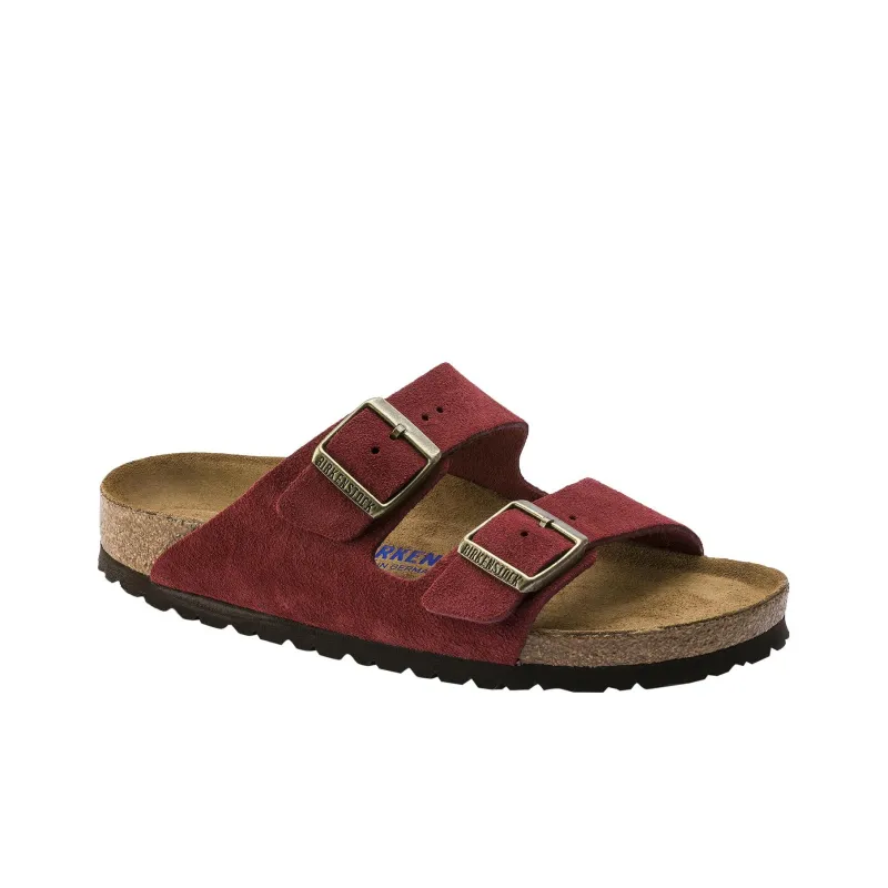 Birkenstock Arizona Soft Footbed Slide Slippers Unisex Red-1
