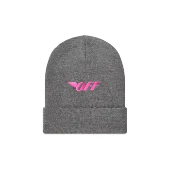 OFF WHITE Logo Embroidered Beanie
