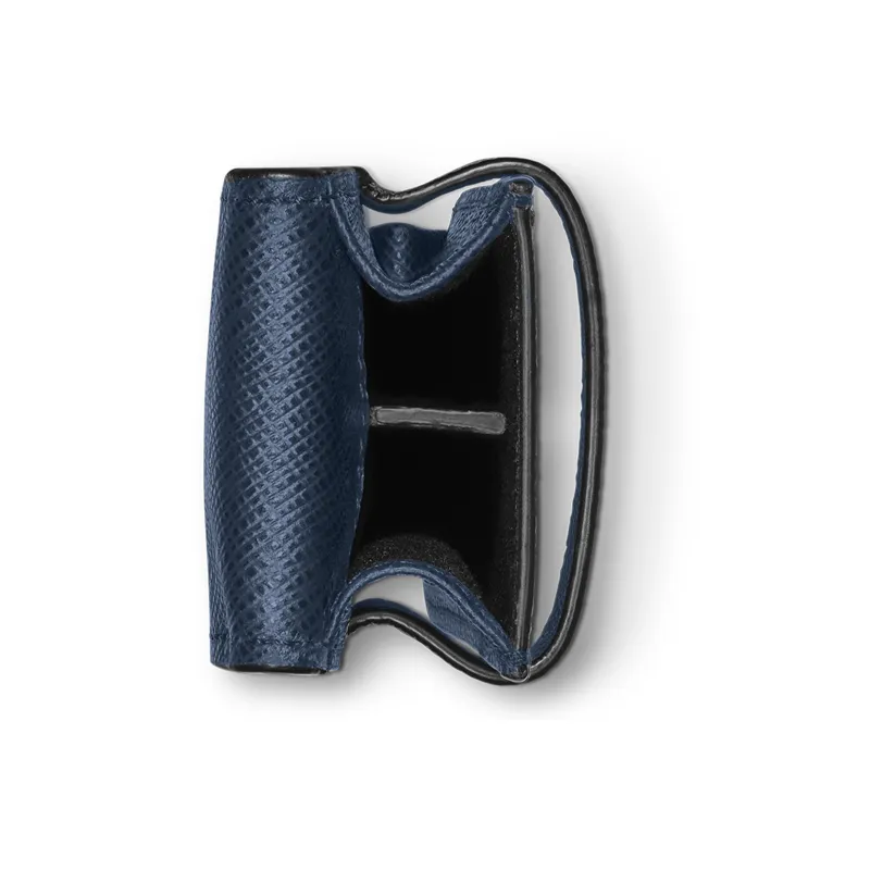 MONTBLANC Cow Leather Pen Pouch Storage Bag Unisex Ink Blue-2