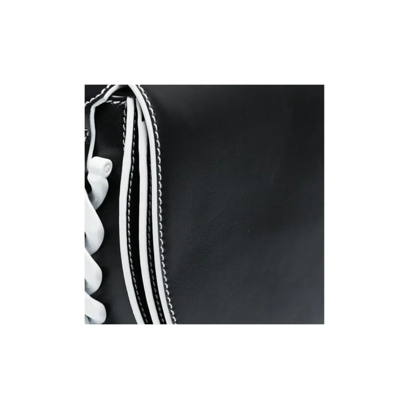 GIVENCHY Calfskin Saddle Bag Shoulder Bag Crossbody Bag Women's Black-3