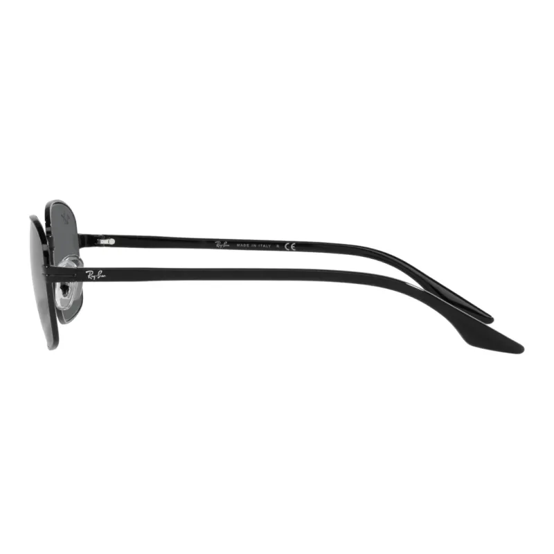 RayBan Metal Irregular Shape Sunglasses Unisex Black-2