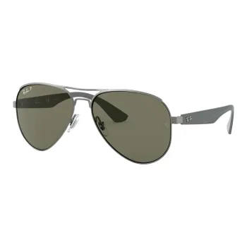 RayBan Acetate Metal Aviator Sunglasses Unisex Silver