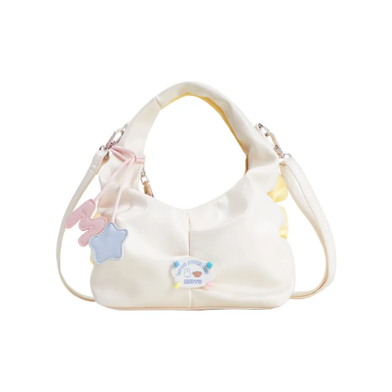 Miffy Denim Handbag Shoulder Bag Women's Yellow/Blue-0