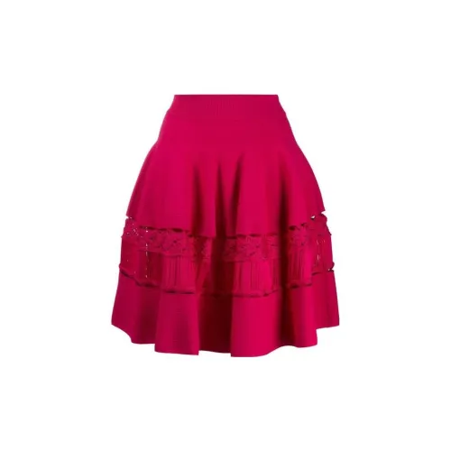 Alexander McQueen Casual Short Skirts Women's Red