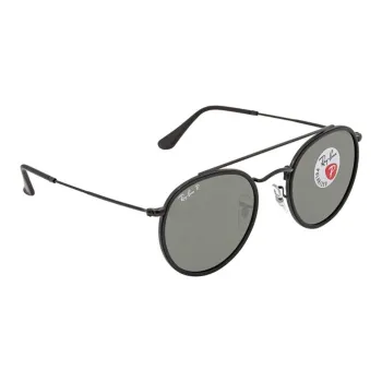 RayBan Metal Round Sunglasses Unisex Black