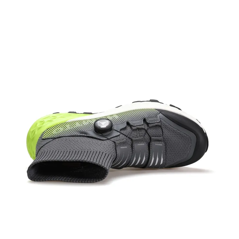HUMTTO High Top Outdoor Shoes Men's Gray Fruit Green-3